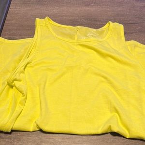 Classic fit neon tank.
